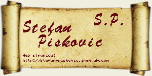 Stefan Pisković vizit kartica
